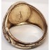 MEN'S GOLD RING . DESIGNED GREAT BRITAIN LIONHEART EMBLEM . USED . 9ct